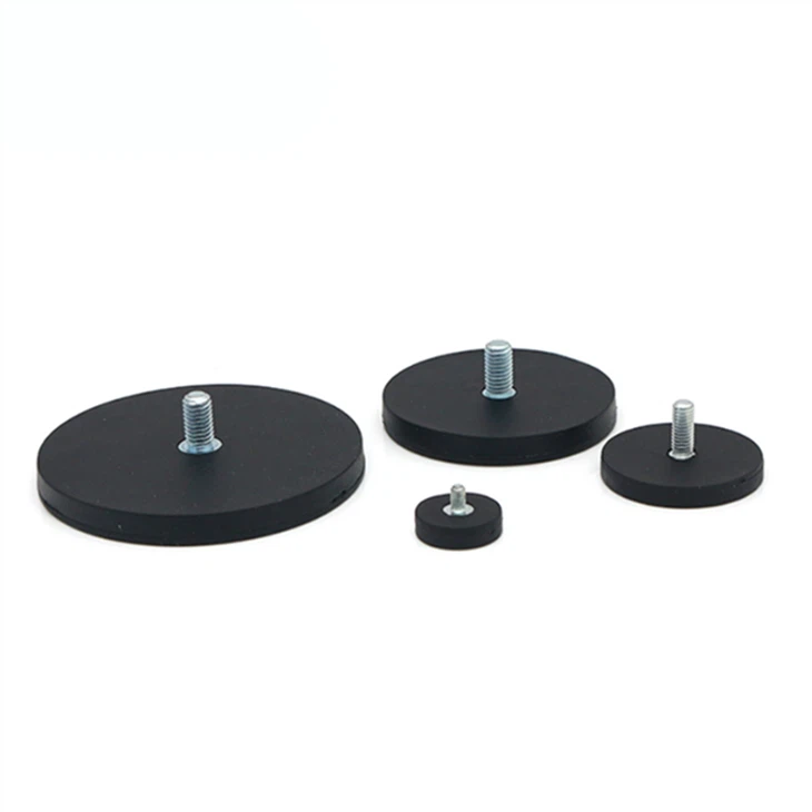 Protective Black Rubber-Coated Magnets | Choose From 3 Styles With Fully Customizable Sizes best
