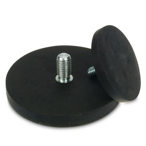 Protective Black Rubber-Coated Magnets | Choose From 3 Styles With Fully Customizable Sizes factory